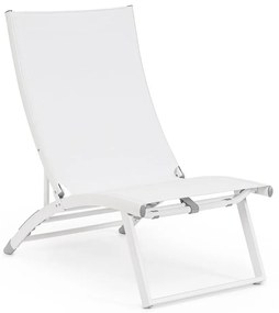 Бял градински шезлонг метален Taylor – Bizzotto