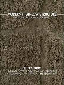 Ръчно изработен кръгъл килим в цвят каки ø 160 cm Lambeth Jasper – Ted Baker