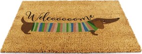 Изтривалка от кокосови влакна 40x60 cm Welcome Sausage Dog – Artsy Doormats
