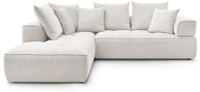 Бежов шенилов ъглов диван (ляв ъгъл/L форма) Whesley – Bobochic Paris