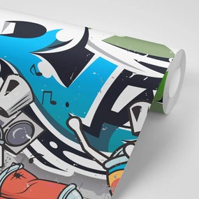 Тапет – Весел надпис Street Art със спрейове