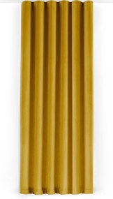 Затъмняваща завеса в цвят горчица 200x250 cm Velto – Filumi