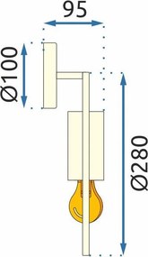 Аплик APP922-1W GOLD