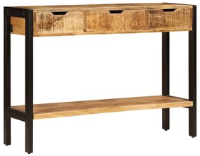 247406 vidaXL Бюфет с 3 чекмеджета, 110x35x75 см, мангово дърво масив