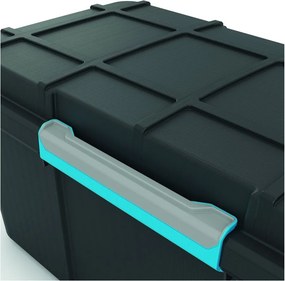 Черна пластмасова кутия за съхранение с капак 73,5x44,5x46 cm Scuba Box – KIS