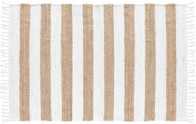 Бяло-естествен килим 50x80 cm Sagane – douceur d'intérieur