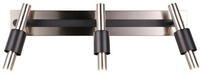 LED прожектор в черен и сребрист цвят 20,5x63 cm Ikaris – Trio Select