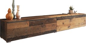 Тапицирано легло  Lowboard D 180-Сиво - бяло