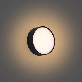 Модерна външна стенна лампа черна вкл. LED IP65 - Dop