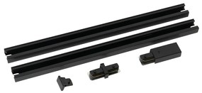 Модерна 1-фазна релсова система за осветление черна 50см Комплект от 2 - Iconic