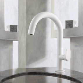 Кран за мивка Vicario Slim II-Бял - Mat