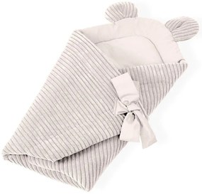 Бежово бебешко одеяло от рипсено кадифе 35x65 cm – Meowbaby