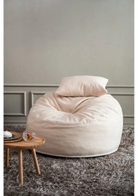 Кафяв пуф от букле Om 110 – SLOWDOWN