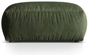 Зелена кадифена модулна табуретка Martina – Micadoni