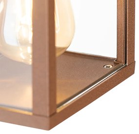 Индустриален стенен аплик ръждиво кафяв 38 см 2-светлина IP44 - Charlois