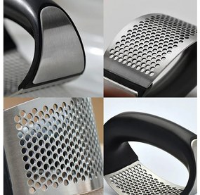 Преса за чесън ZEPHYR ZP 1502 B, Стомана, ръчен кухненски инструмент - Червен