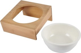 Бамбукова купа с основа за куче ø 16 cm – Love Story