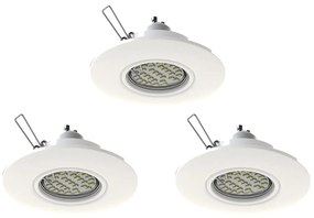 Eglo 78704 - К-кт 3x LED Лампа за окачен таван PENETO 1xGU10/3,3W/230V бял