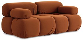 Оранжев кадифен модулен диван 190 cm Lokua – Makamii