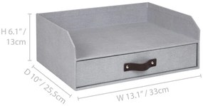 Картонен органайзер за докумнети с чекмедже Walter – Bigso Box of Sweden