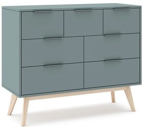 Скрин сиво-зелен 120x83x40 cm Pisco – Marckeric