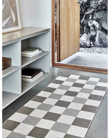 Бежова и кремава пътека за открито и закрито 70x240 cm Pix Dark Linen – Pappelina