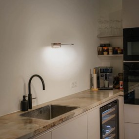 Стенна лампа от стомана 62 см с LED IP44 - Jerre