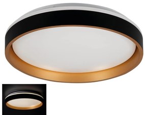 Kanlux 37324 - LED Плафониера SOLN LED/17,5W/230V Ø 38 см черен/златист