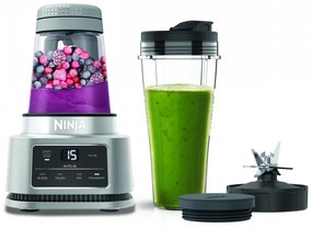 Блендер 2в1 Ninja CB100EU, 1100W, 700/400мл, Smart Torque, Auto-iQ, Трошене на лед, Инокс
