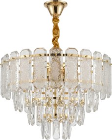 Кристална висяща лампа SWE088-CP 40cm GOLD