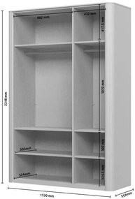 Гардероб Dutchess трикрил огледало