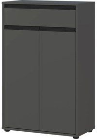 Антрацитен висок шкаф за баня 63x98 cm Lemont – Germania