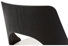 Черни/кремави тапицирани трапезни столове в комплект 2 бр. Gilda – MOME