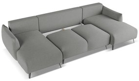 Светлосив ъглов диван Malie – Makamii