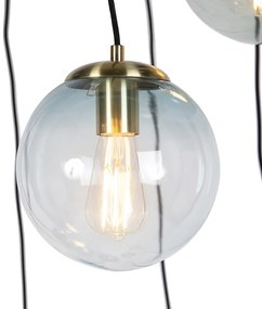 Интелигентен висящ аплик месинг 7-светлини с Wifi ST64 - Pallon