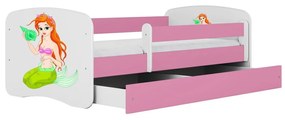 Детско легло Babydreams Cartoon-Roz-140 x 70-Mermaid