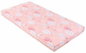 KIKKA BOO Матрак FANTASIA PLUS 70/140/8 см CLOUDS PEACH