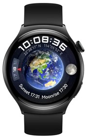 Часовник Huawei Watch 4 Archi-L19F, Amoled, 466x466, PPI 310, 2G, e-sim, Single - band GNSS, BT5.2 BR+BLE, 5ATM, 530mAh, Black