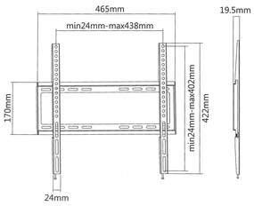 стойка TV Superior 32-55 fixed extra slim