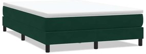 3315834 vidaXL Box Spring Легло без матрак Тъмнозелено 160x210 cm Кадифе