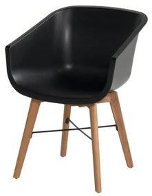 Черни пластмасови градински столове в комплект от 2 броя Amalia - Hartman