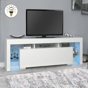 Меламинови мебели за телевизор Stilo в бял цвят 150x37x52см.