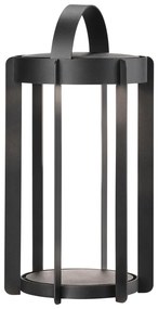 Черен екстериорен LED фенер с USB (височина 30 cm) Firefly – Zone