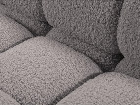 Светлосив модул за диван от букле (десен ъгъл) Bellis – Micadoni Home