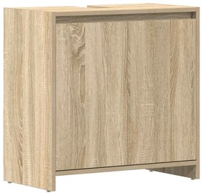 802645 vidaXL Шкаф за баня, дъб сонома, 60x33x61 см, инженерно дърво