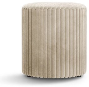 Бежова табуретка от рипсено кадифе Dia – Micadoni