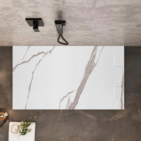 Корито за душ кабина Bazalt CARRARA WHITE 90x120