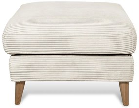 Бяла табуретка от рипсено кадифе Paris – Scandic