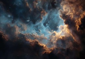 16204 - Детски тапет звезно небе