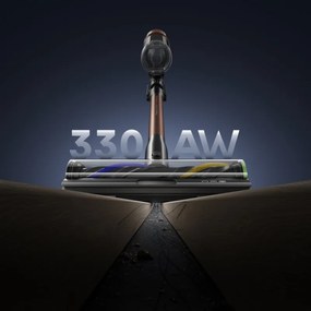 Вертикална прахосмукачка Dreame Essential V30 VVV21A, 880W, 30000 Pa, 90 мин, 0.6 л, HEPA H14, OmniX™ 2.0, Разпознаване на замърсявания, Сгъваема, Черен/бронз